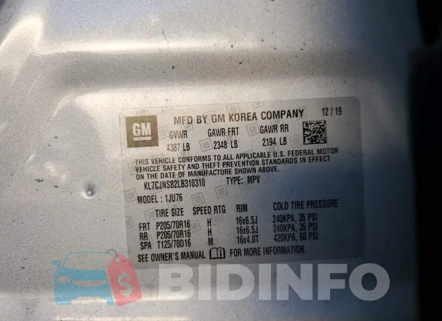 KL7CJNSB2LB310310 Photo# 13