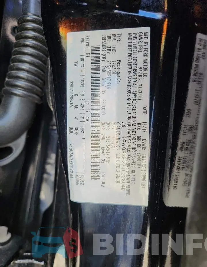 1FADP3H27JL228040 Photo# 13