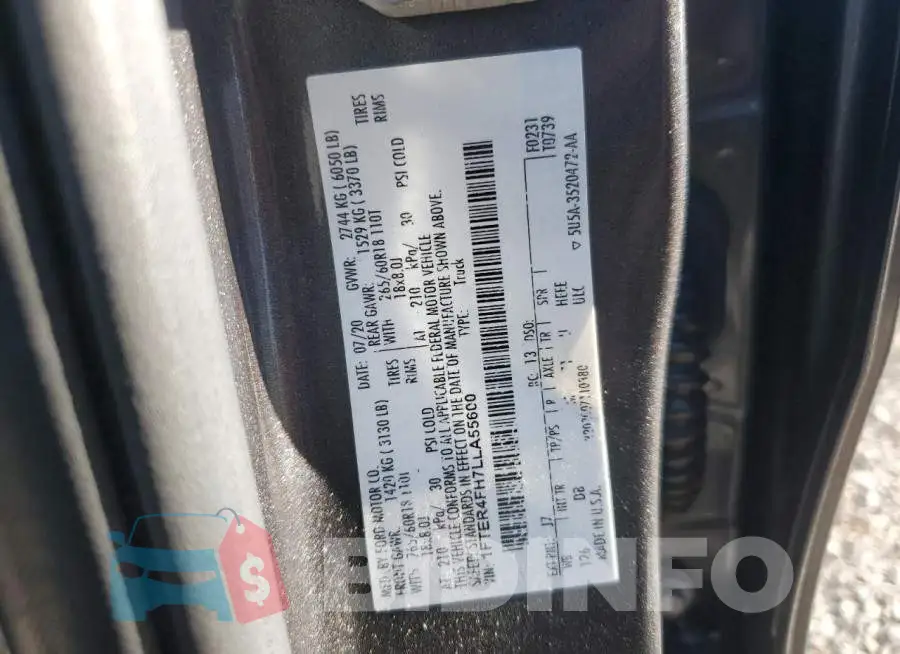 1FTER4FH7LLA55600 Photo# 12