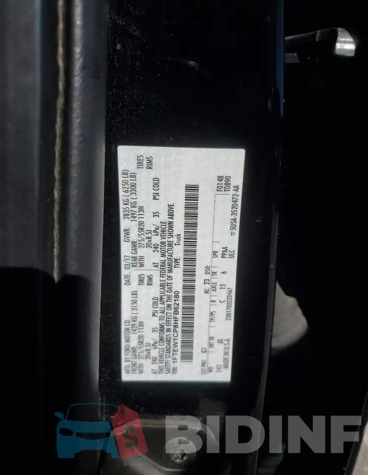 1FTEW1CP8HFB62180 Photo# 12