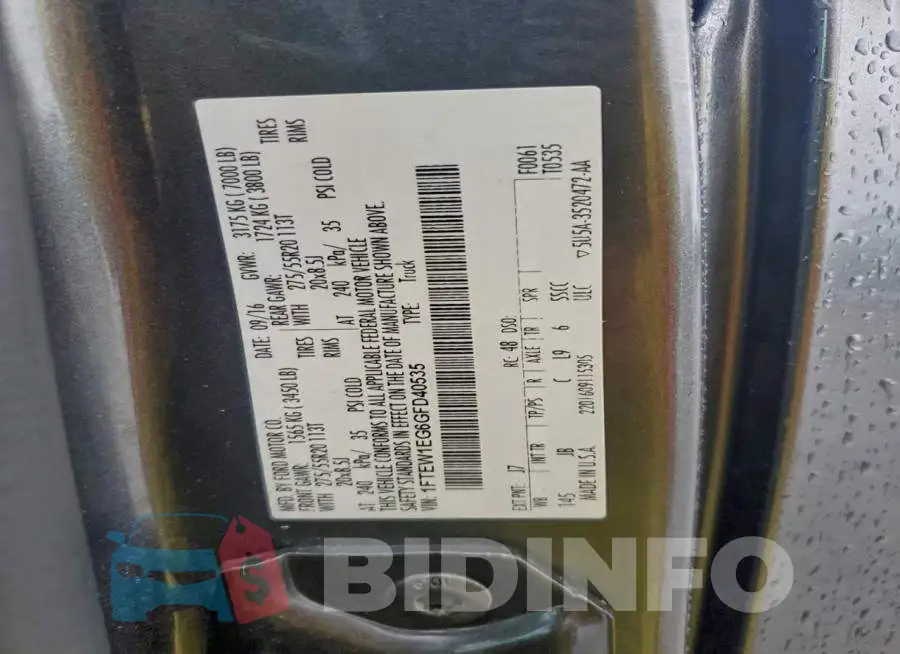 1FTEW1EG6GFD40535 Photo# 12