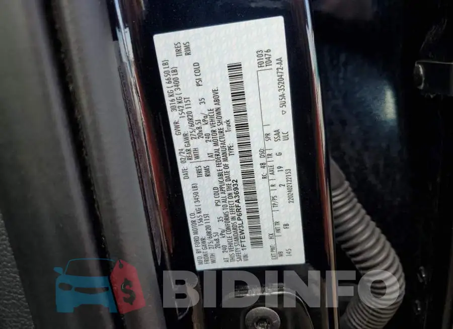 1FTEW3LP6RFA36932 Photo# 12