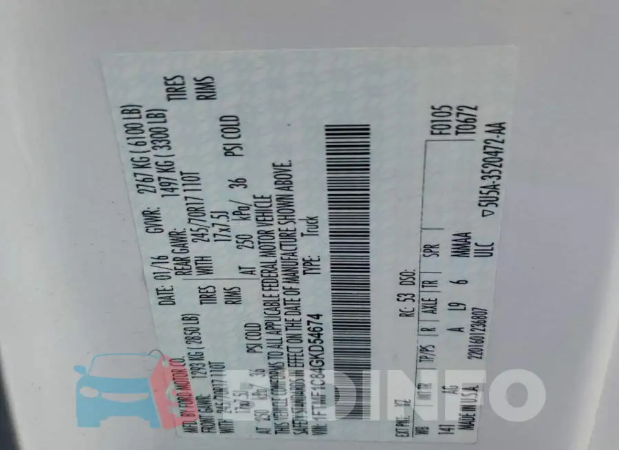 1FTMF1C84GKD54674 Photo# 12