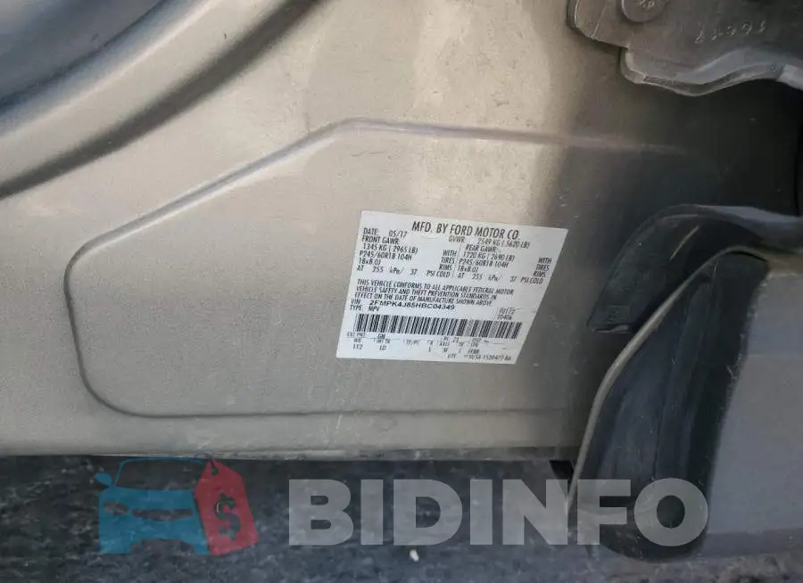 2FMPK4J85HBC04349 Photo# 13