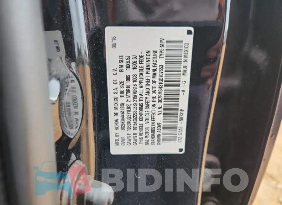 3CZRM3H31GG707653 Photo# 13