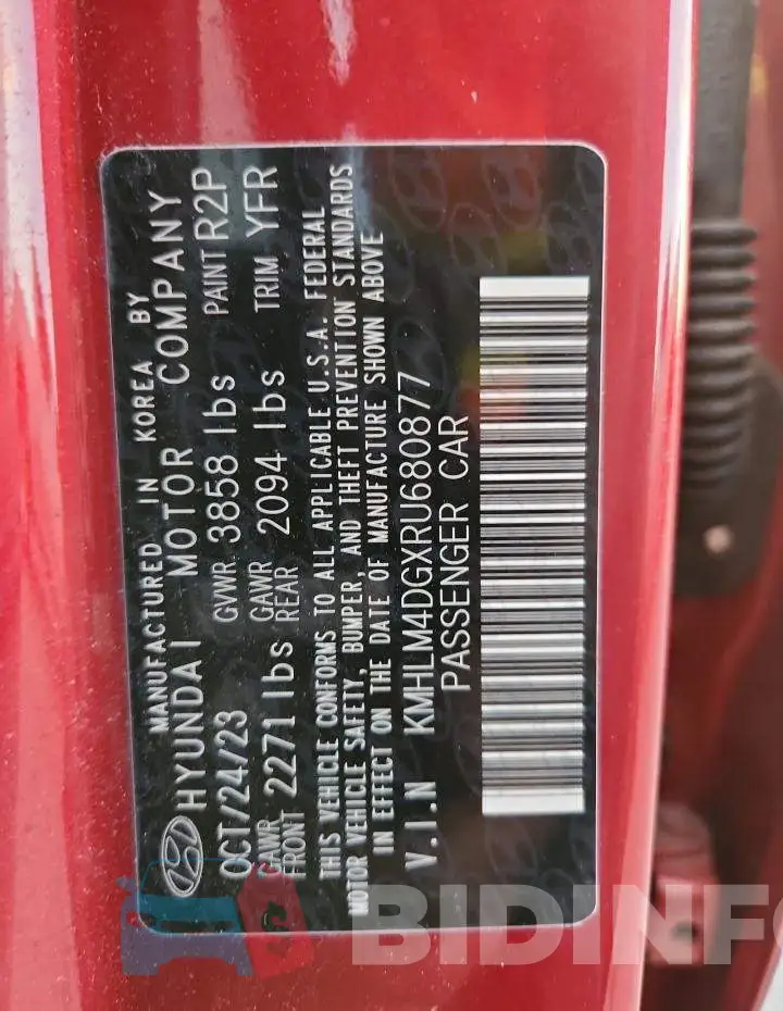 KMHLM4DGXRU680877 Photo# 12