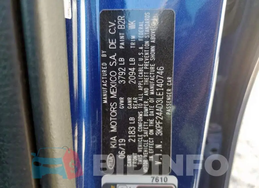 3KPF24AD3LE140746 Photo# 13
