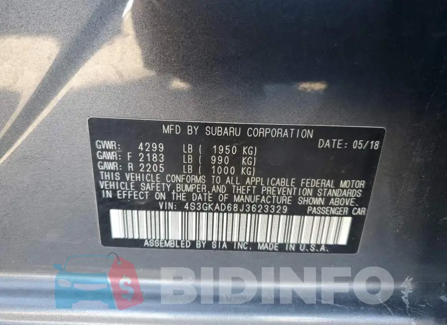 4S3GKAD68J3623329 Photo# 12
