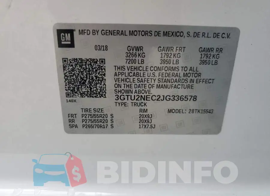 3GTU2NEC2JG336578 Photo# 12