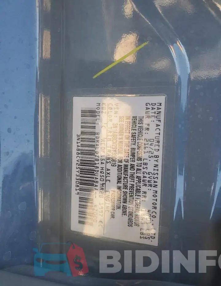 3N1AB8CV2SY330819 Photo# 12