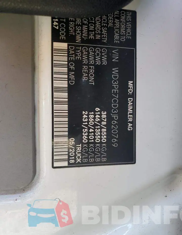 WD3PE7CD3JP620769 Photo# 14