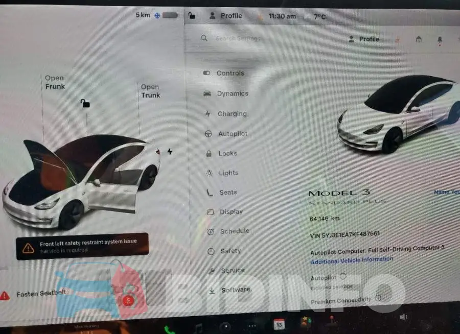 5YJ3E1EA7KF487661 Photo# 9