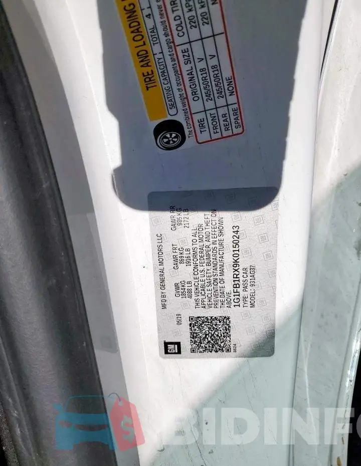 1G1FB1RX9K0150243 Photo# 12
