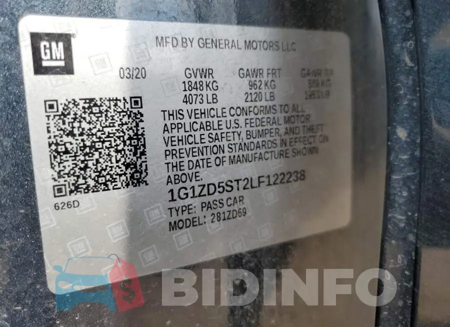 1G1ZD5ST2LF122238 Photo# 12
