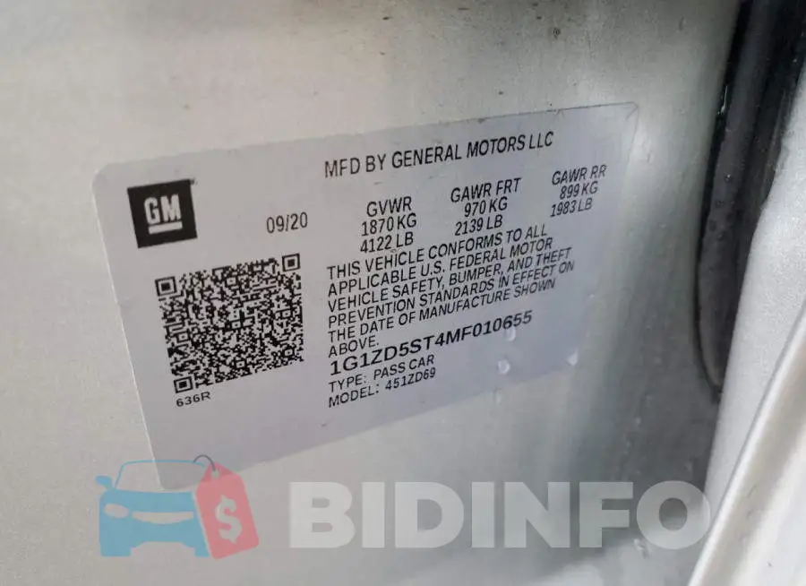 1G1ZD5ST4MF010655 Photo# 12