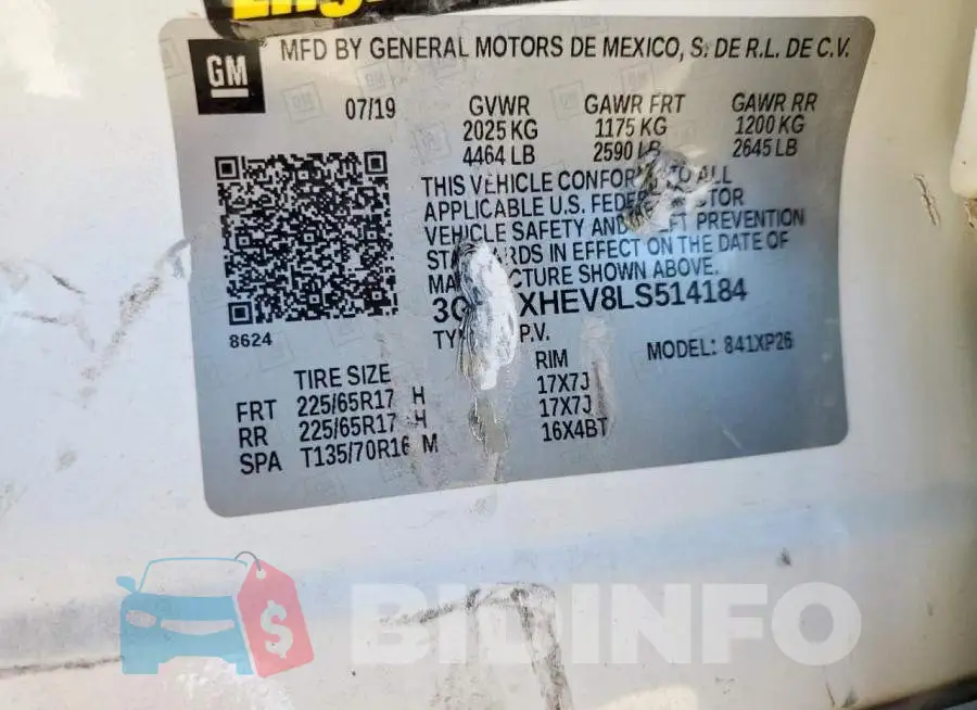 3GNAXHEV8LS514184 Photo# 12