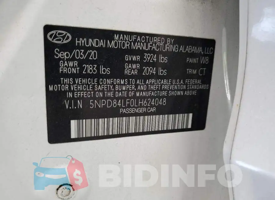 5NPD84LF0LH624048 Photo# 12