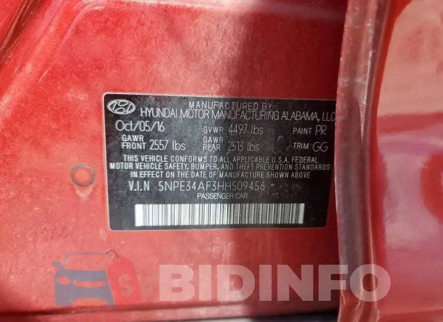 5NPE34AF3HH509456 Photo# 12