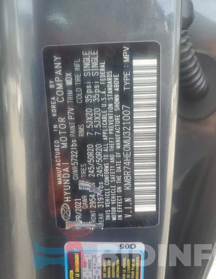 KM8R74HE0MU321007 Photo# 14