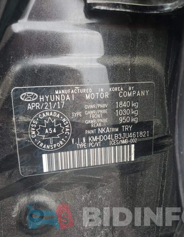 KMHD04LB3JU461821 Photo# 13