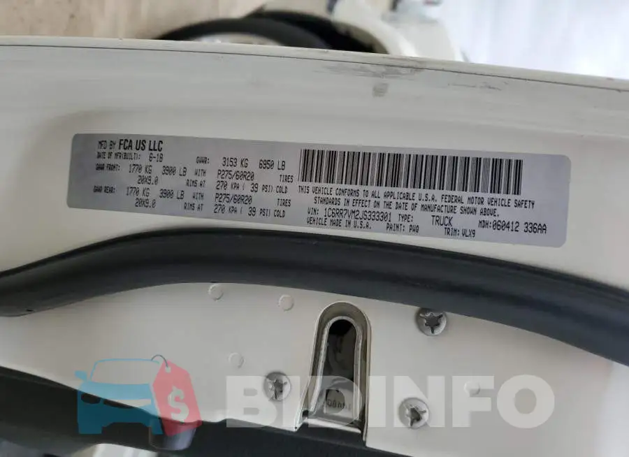 1C6RR7VM2JS333301 Photo# 13