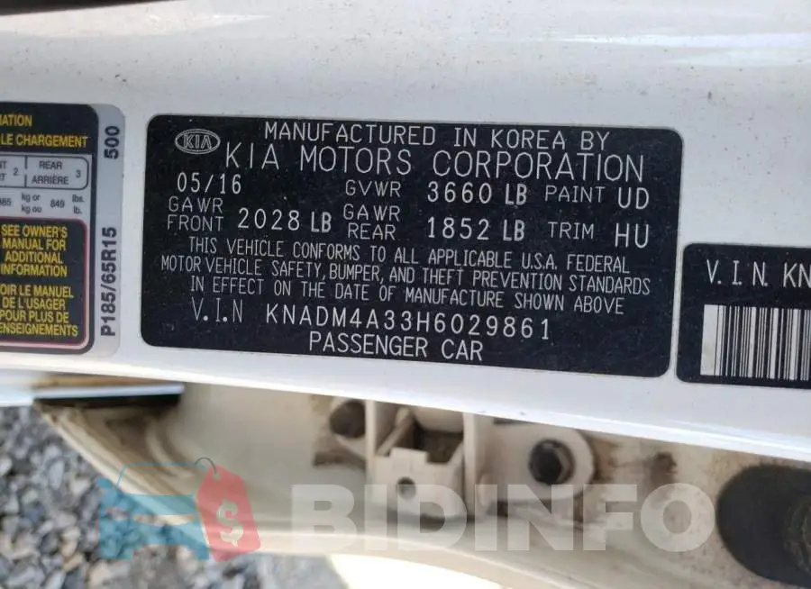 KNADM4A33H6029861 Photo# 12