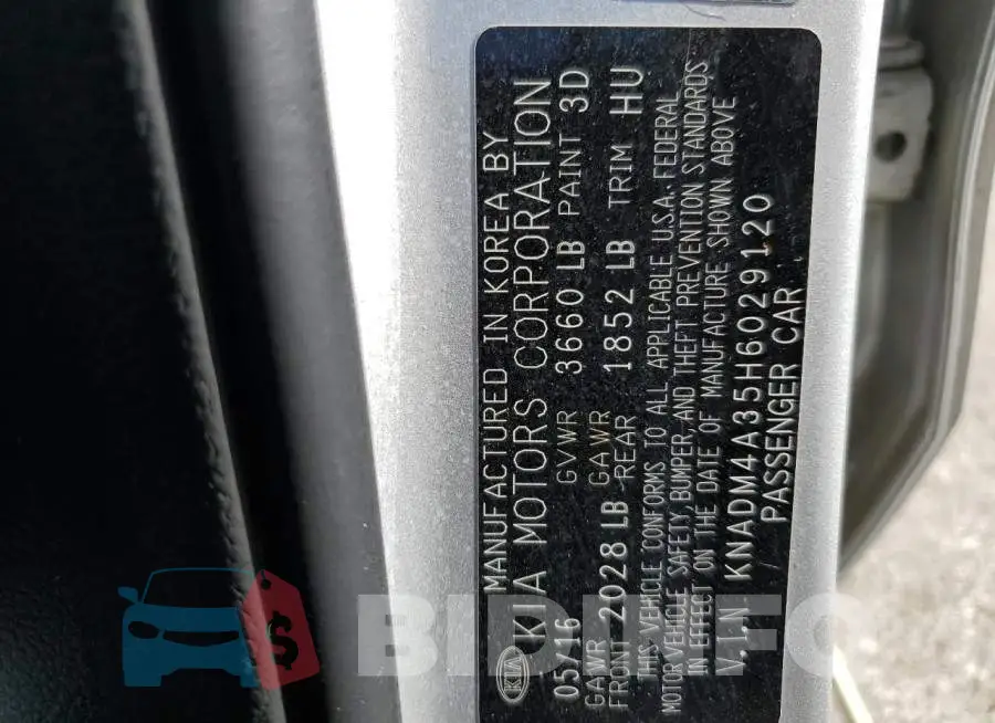 KNADM4A35H6029120 Photo# 12