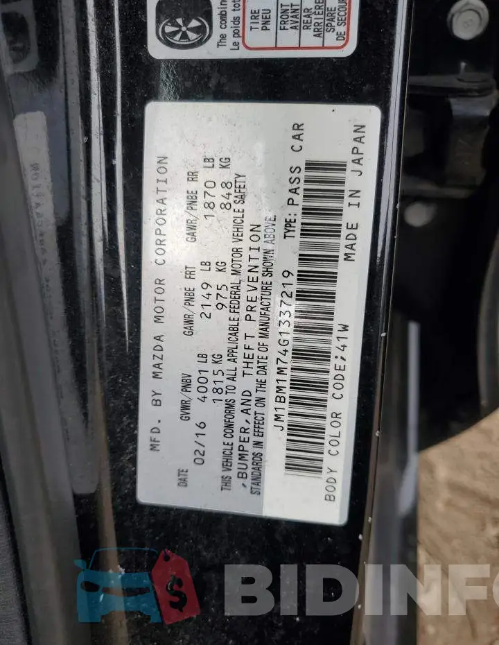 JM1BM1M74G1337219 Photo# 12