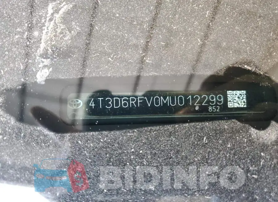 4T3D6RFV0MU012299 Photo# 13