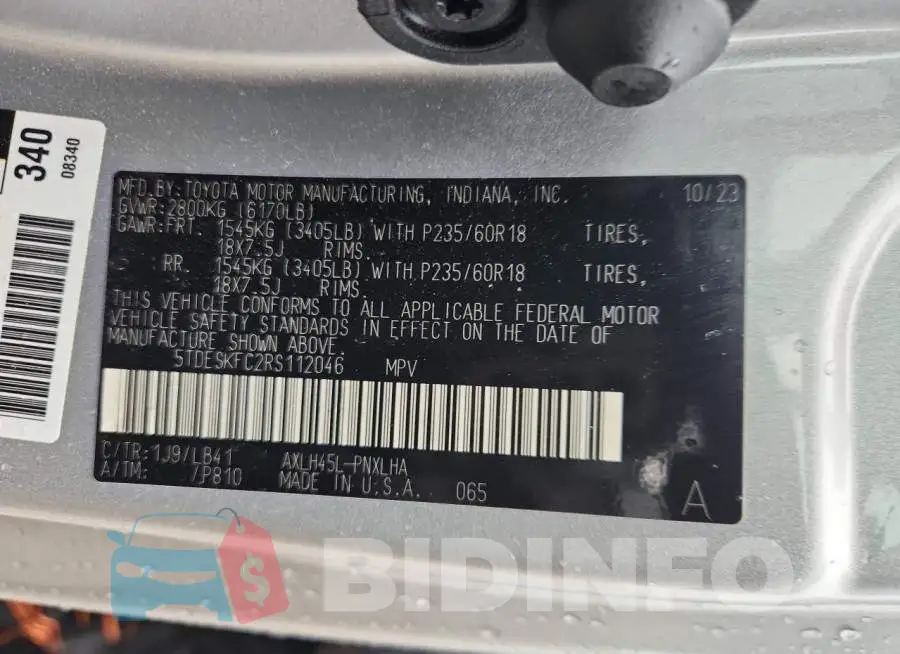 5TDESKFC2RS112046 Photo# 14
