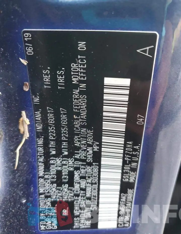 5TDZZ3DC0LS030801 Photo# 14