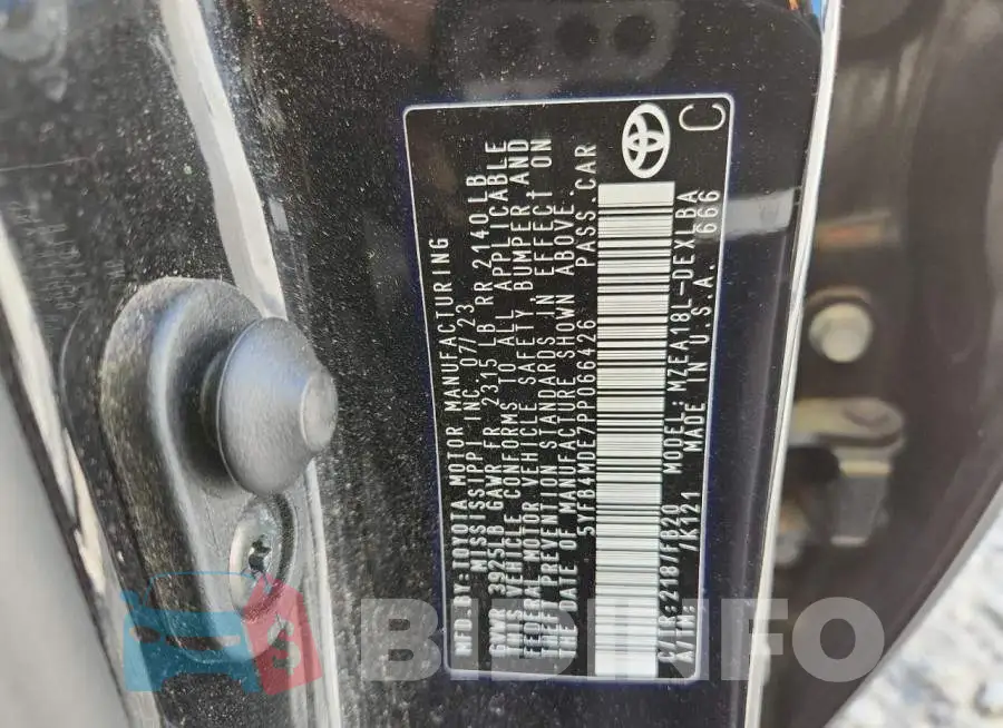 5YFB4MDE7PP066426 Photo# 12