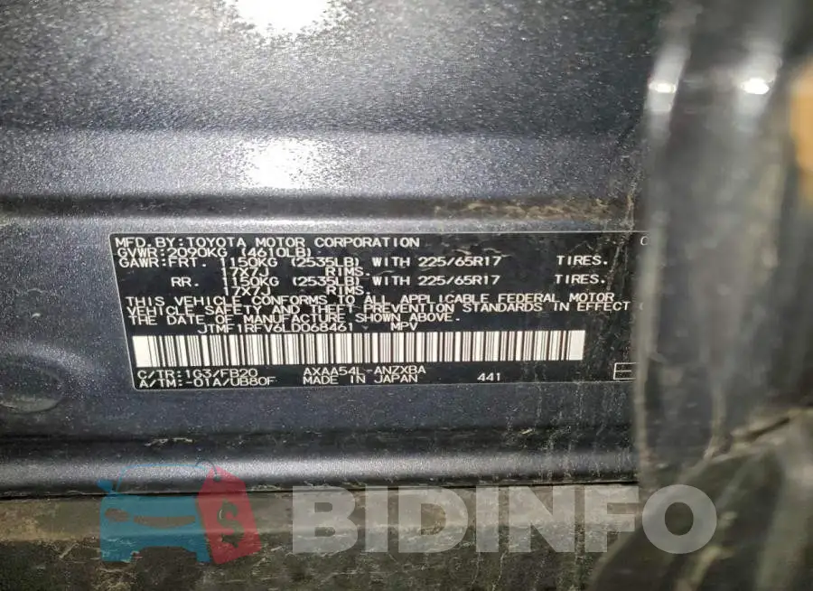 JTMF1RFV6LD068461 Photo# 14