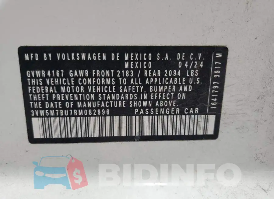 3VW5M7BU7RM082996 Photo# 14