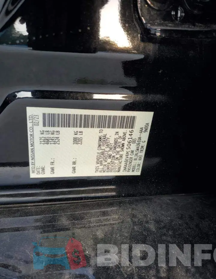 1N4AA6EV4PC506146 Photo# 12