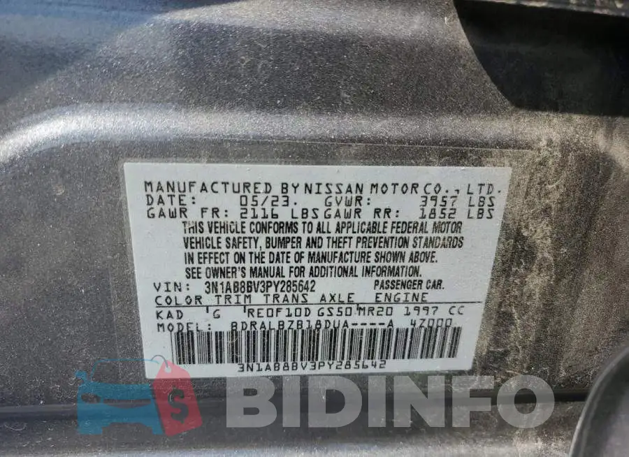 3N1AB8BV3PY285642 Photo# 12