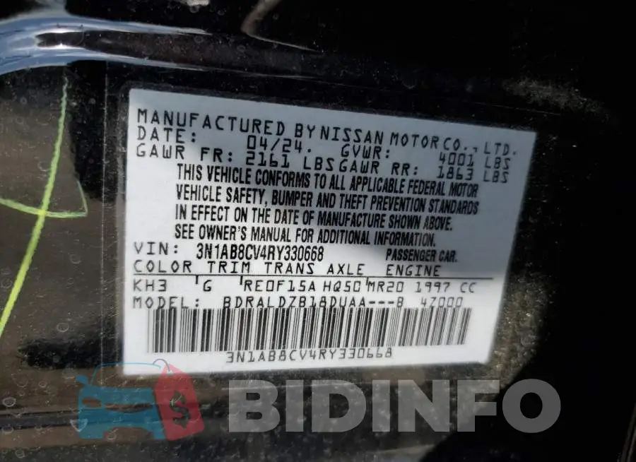 3N1AB8CV4RY330668 Photo# 12