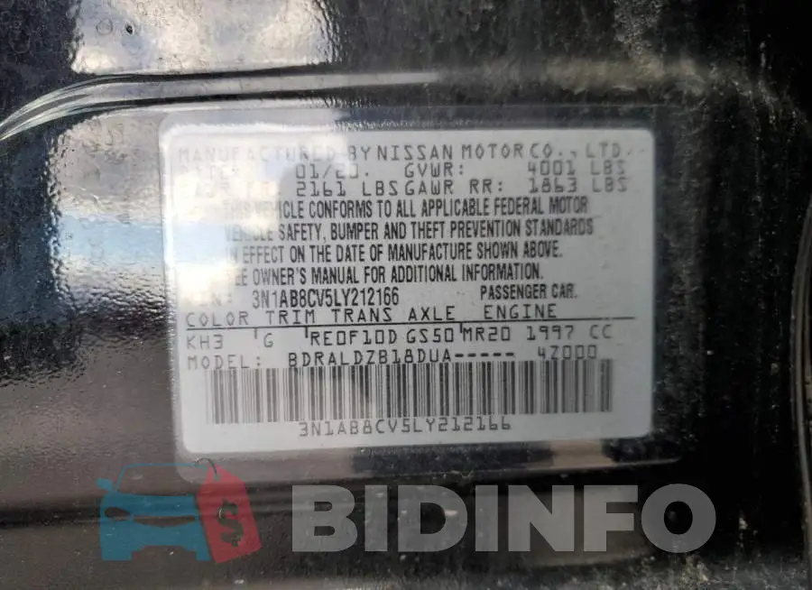 3N1AB8CV5LY212166 Photo# 12
