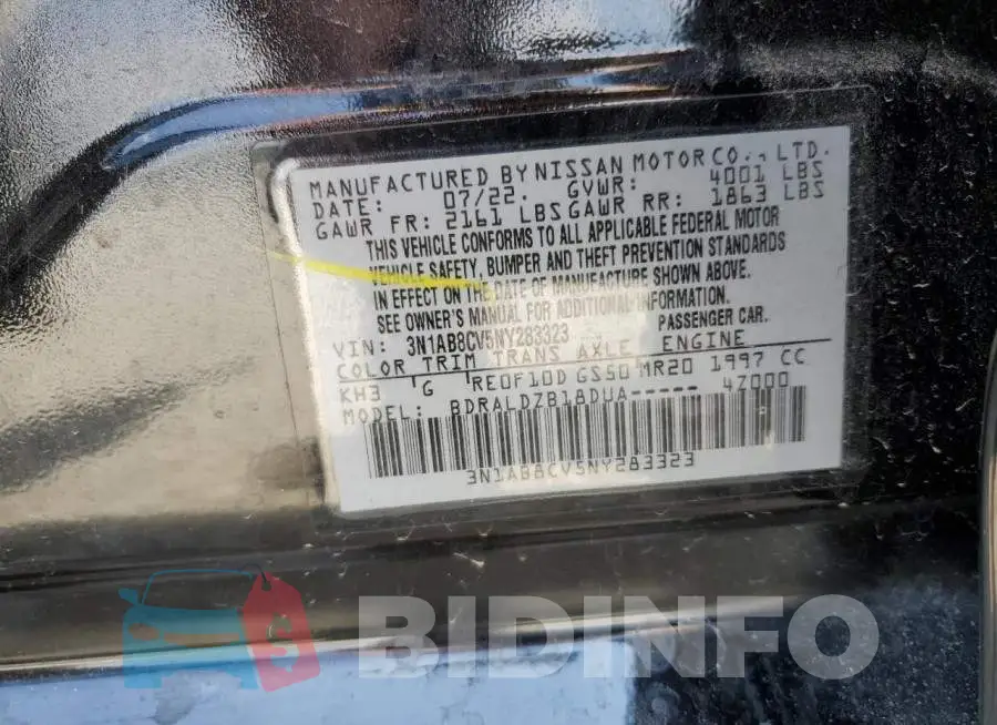 3N1AB8CV5NY283323 Photo# 12