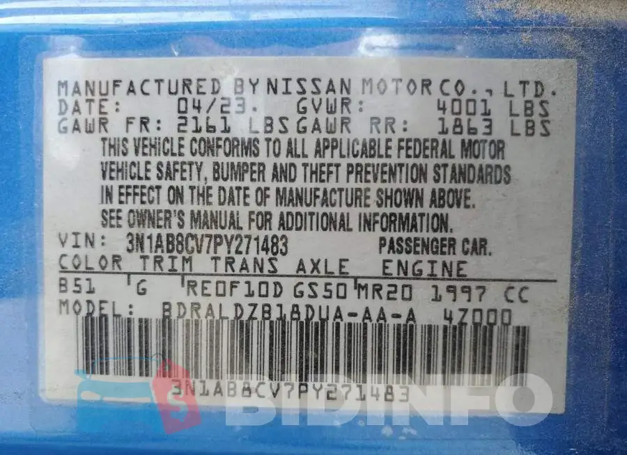 3N1AB8CV7PY271483 Photo# 13