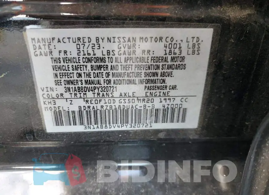 3N1AB8DV4PY320721 Photo# 12