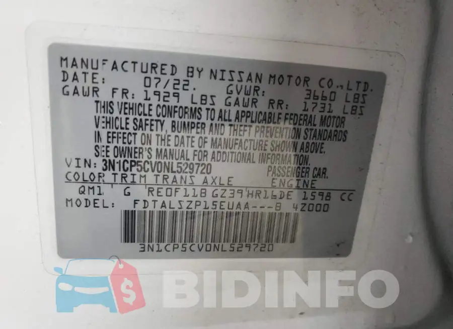 3N1CP5CV0NL529720 Photo# 13