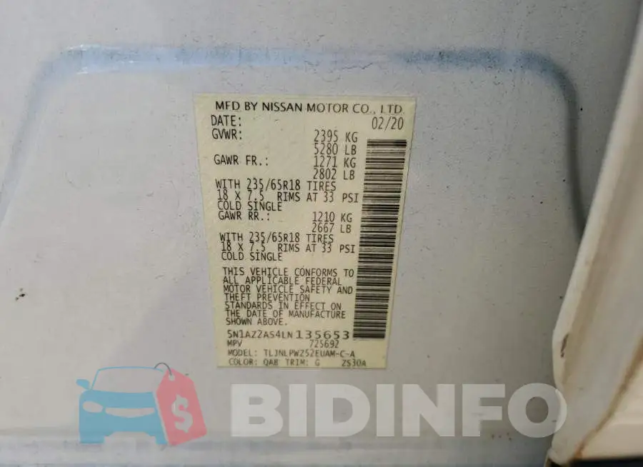 5N1AZ2AS4LN135653 Photo# 13