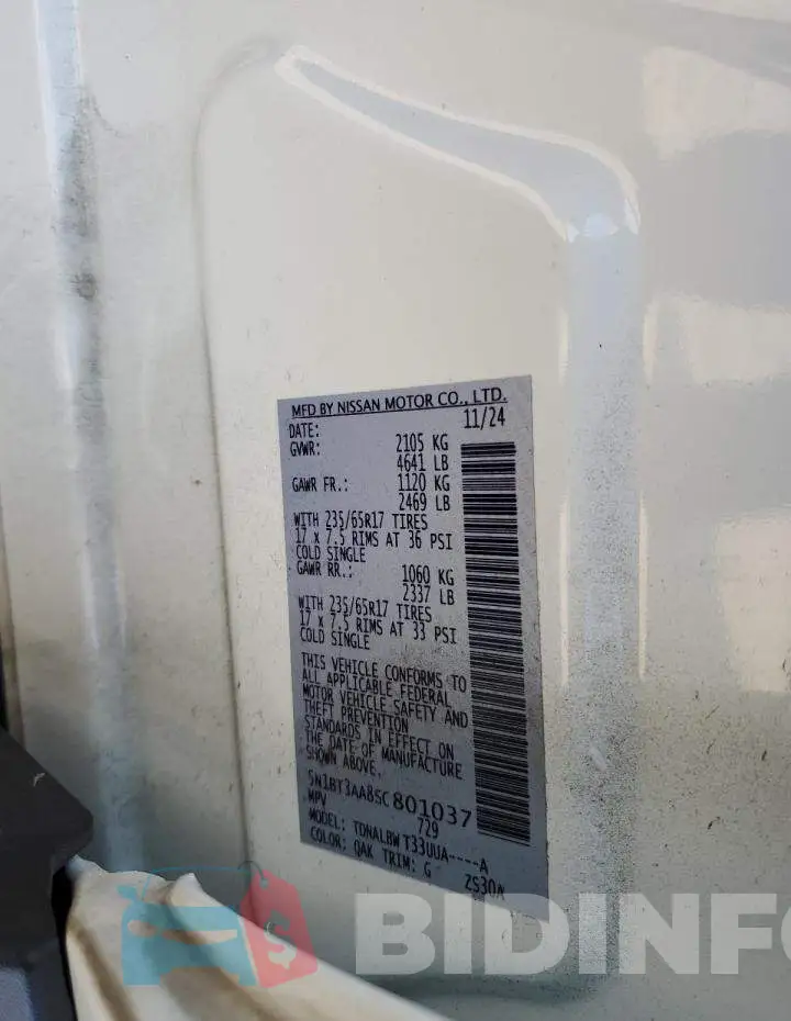 5N1BT3AA8SC801037 Photo# 13