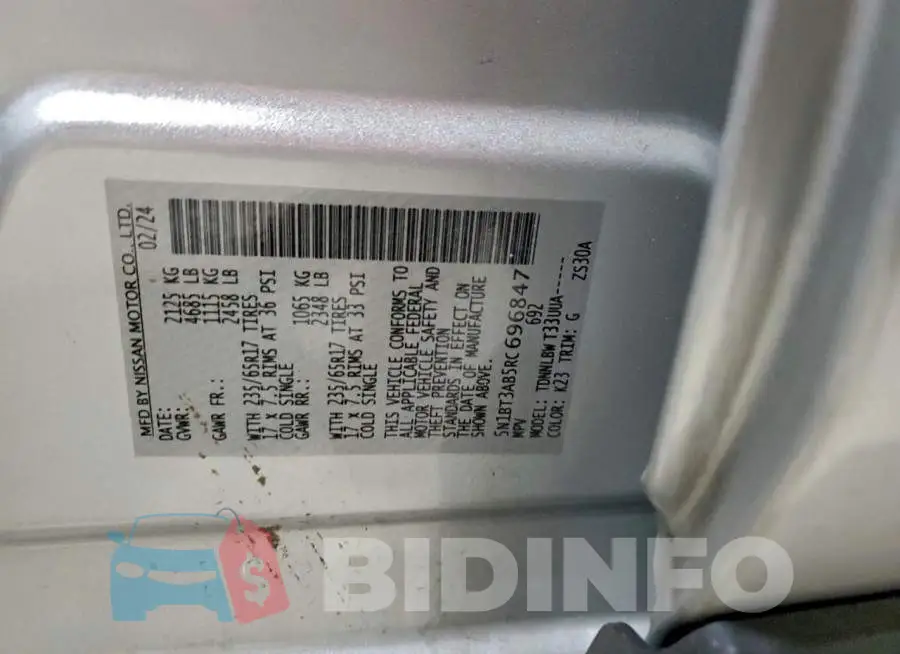 5N1BT3AB5RC696847 Photo# 13