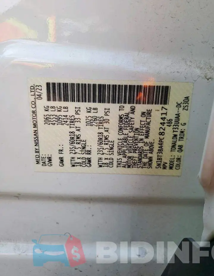 5N1BT3BA4PC824417 Photo# 13