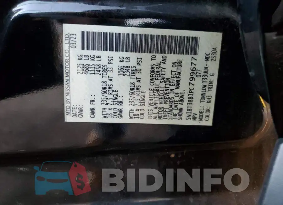 5N1BT3BB1PC799677 Photo# 13