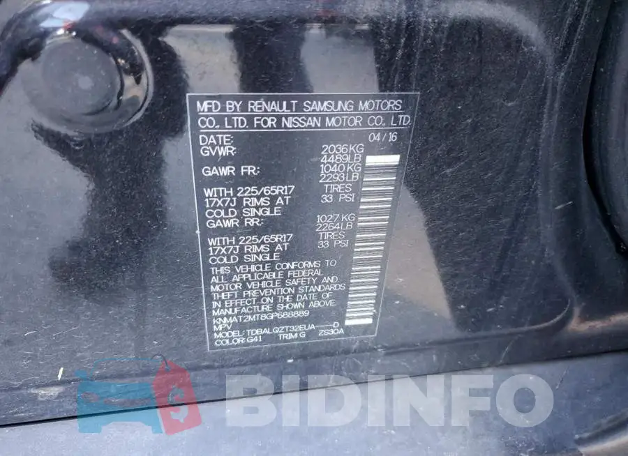 KNMAT2MT8GP688889 Photo# 13