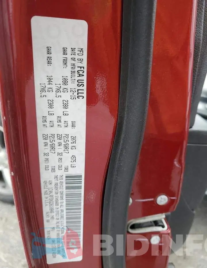 1C4NJRFBXGD610846 Photo# 14