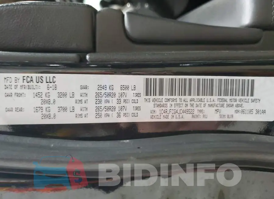 1C4RJFCG4JC449522 Photo# 14